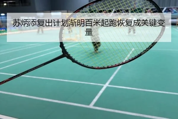 苏炳添复出计划渐明百米起跑恢复成关键变量